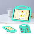 Husă pentru copii pentru iPad mini 7.9" 2019/2015/2014/2013/2012 (5/4/3/2/1 gen.), Cute Patterns, cu suport, verde