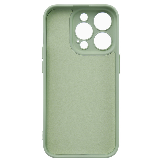 Husa pentru iPhone 15 Pro Max, Silicone Lite, verde