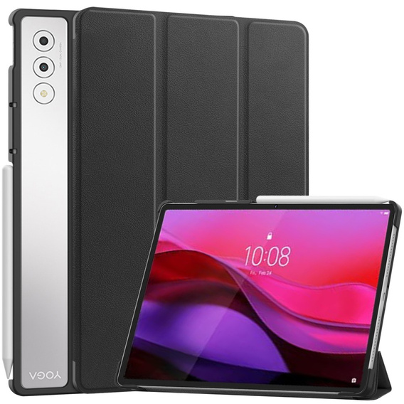 Husă pentru Lenovo Yoga Tab Plus, Smartcase, negru