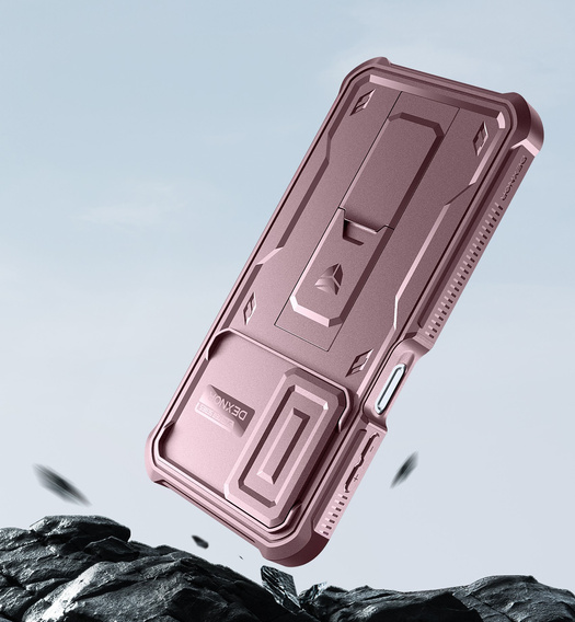 Husă blindată pentru Samsung Galaxy A16, Dexnor Full Body (Two Frames), roz