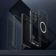 Husă pentru Samsung Galaxy S25 Ultra, Shockproof, cu sticlă, pentru MagSafe, negru