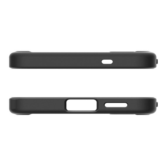 Carcasa Spigen pentru Samsung Galaxy S25+ Plus, Ultra Hybrid, negru / mat + sticlă temperată 9H