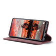 Husa CASEME pentru Samsung Galaxy A33 5G, Leather Wallet Case, roșu