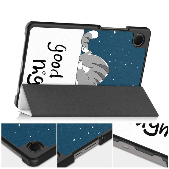 Husă inteligentă cu imprimeu pentru Samsung Galaxy Tab A11/A9