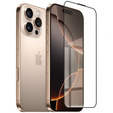 Sticlă călită 3D pentru iPhone 16 Pro, negru