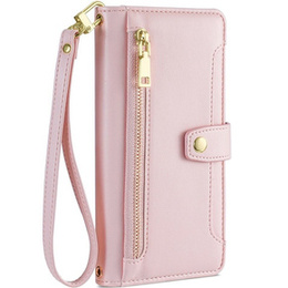Cu clapetă pentru Motorola Moto G53 5G/ G23 4G/ G13 4G, Wallet Zipper Pocket, negru