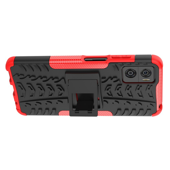 Huse pentru Motorola Moto E22 / E22i, Tire Armor, negru / roșu