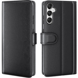 Husa cu clapetă pentru Samsung Galaxy A25 5G, Split Leather, negru
