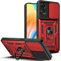 Husă blindată pentru Oppo A38 4G / Oppo A18 4G, CamShield Slide, roșu