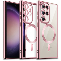 Huse pentru Samsung Galaxy S23 Ultra, MagSafe Hybrid, roz rose gold