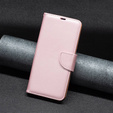 Cu clapetă pentru Samsung Galaxy A54 5G, Wallet Litchi Magnet, roz rose gold