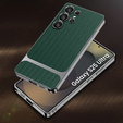 Huse pentru Samsung Galaxy S25 Ultra, GKK Woven Leather, verde