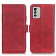 Cu clapetă pentru Nokia G60 5G, Wallet PU Leather Case, roșu