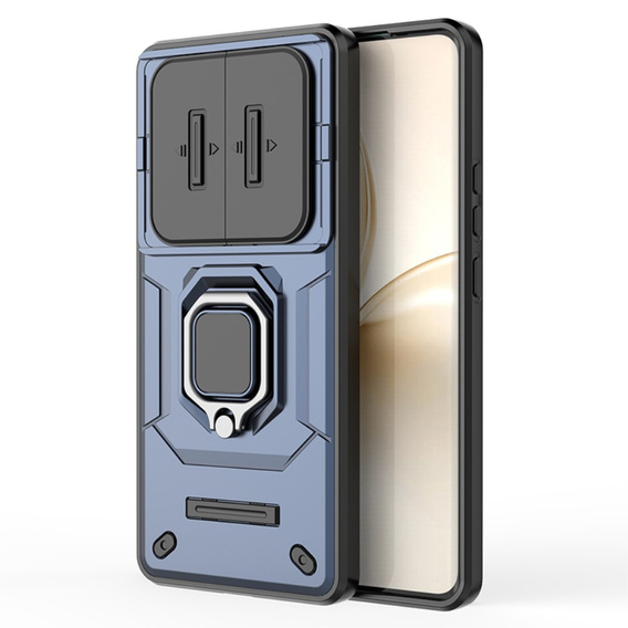 Husă blindată pentru Realme 14 Pro 5G, CamShield Slide, albastru