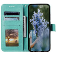 Cu clapetă pentru Samsung Galaxy A35 5G, Mandala, verde