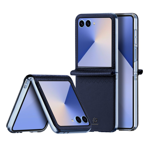 Husă Dux Ducis pentru Samsung Galaxy Z Flip7 5G, Bril, albastru