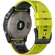 Curea de silicon pentru Garmin Fenix 7 / Forerunner 965 / 955 / 945 / 935, galben / negru
