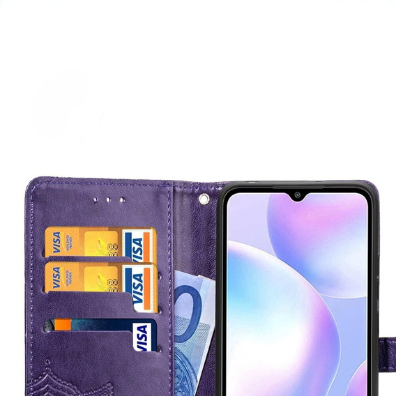 Cu clapetă pentru Samsung Galaxy M55 5G, Mandala, violet