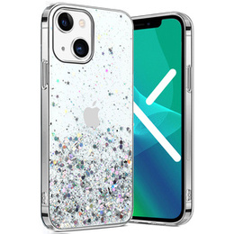 Huse pentru iPhone 13 Mini, Glittery, albastru