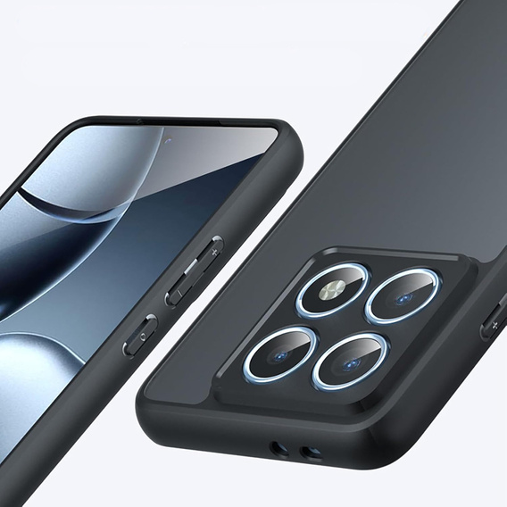 Huse pentru Xiaomi 14T Pro, Fusion Hybrid, transparent / negru