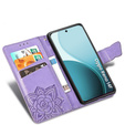 Carcasă Flap pentru Oppo Reno 14F, portofel, Butterfly, violet