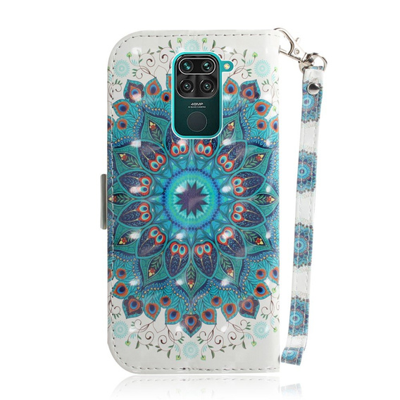 Cu clapetă pentru Xiaomi Redmi Note 9, Wallet, Mandala Flower