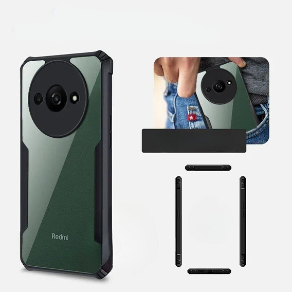 Huse pentru Xiaomi Redmi A3, AntiDrop Hybrid, negru