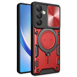 Husă blindată pentru Samsung Galaxy A54 5G, CamShield Slide, roșu