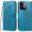 Cu clapetă pentru Realme Note 70T 4G, Butterfly, albastru