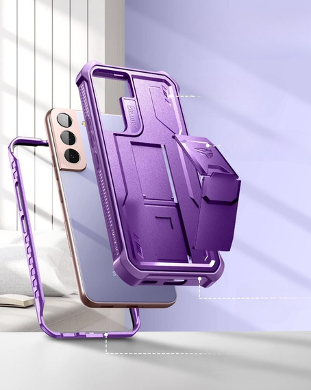 Husă blindată pentru Samsung Galaxy S22, Dexnor Full Body, violet