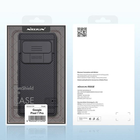 Carcasă blindată Nillkin pentru Google Pixel 7 Pro 5G, CamShield Pro, negru