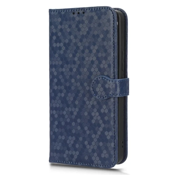 Husa cu clapetă pentru Realme C71, Wallet Rhombus, albastru