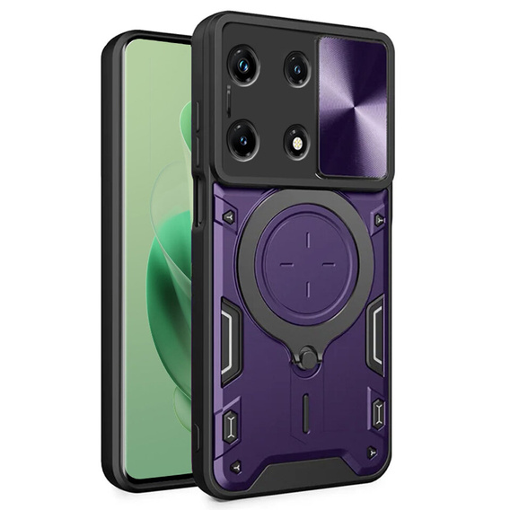 Carcasă blindată pentru Infinix Zero 30 5G, CamShield Slide, violet