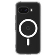 Carcasă MagSafe Spigen pentru Google Pixel 9A, Ultra Hybrid, transparent / alb + 9H Tempered Glass