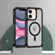Carcasă cu ramă pentru iPhone 11, pentru MagSafe, transparent / negru