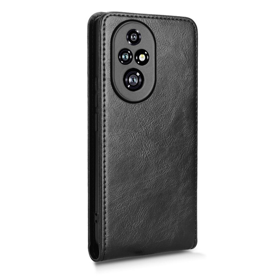 Cu clapetă pentru Honor 200 Pro 5G, Flip, negru