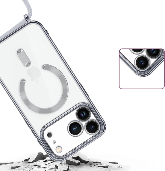 Husă Electro MagSafe cu lanyard pentru iPhone 17 Pro Max