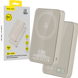 Power Bank 10000mAh Slim 22.5W MagSafe 3-in-1 pentru iPhone 12-17, AirPods, Apple Watch și smartphone-uri cu încărcare inductivă