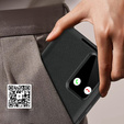 Husă cu clapetă pentru Samsung Galaxy S25 Edge, Smart View Wallet, negru