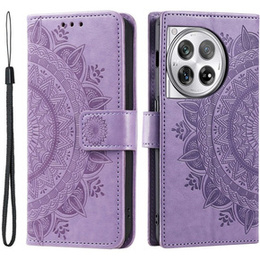 Cu clapetă pentru OnePlus 12 5G, Mandala, violet