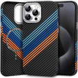 Carcasa pentru iPhone 15 Pro, Carbon Fiber MagSafe, albastru închis