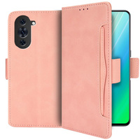 Cu clapetă pentru Huawei Nova 10 Pro 4G, Card Slot, roz