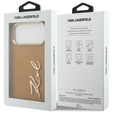 Husă Karl Script Logo Karl Lagerfeld – cu nasturi metalici pentru iPhone 17 Pro Max