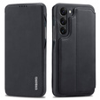 Carcasa cu clapetă pentru Samsung Galaxy S23, ERBORD Retro, negru