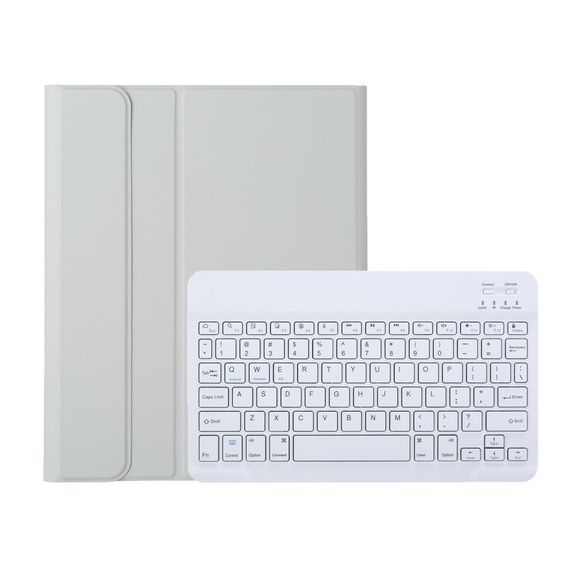 Carcasă cu tastatură bluetooth pentru iPad 11" 2025 A16 (11 gen.) / iPad 10.9" 2022 (10 gen.), gri