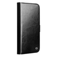 QIALINO Carcasă flip din piele de vacă originală pentru iPhone 17 Pro Max, negru