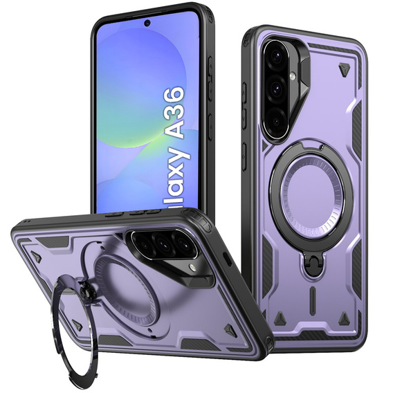 Carcasă pentru Samsung Galaxy A36, Military MagSafe, violet
