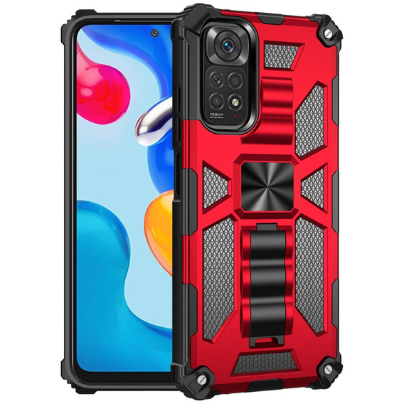 Huse pentru Xiaomi Redmi Note 11 / 11S, Armor Kickstand, roșu
