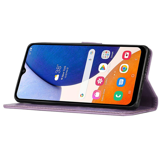 Cu clapetă pentru Samsung Galaxy S23 FE, Butterfly, violet