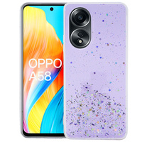 Huse pentru Oppo A58 4G, Glittery, violet